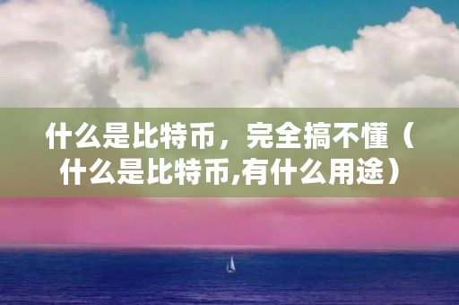 什么是比特币，**搞不懂（什么是比特币,有什么用途）