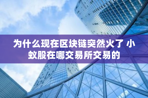 为什么现在区块链突然火了 小蚁股在哪<a href=https://news.bestwheel.com.cn/lbk/170371.html target=_blank class=infotextkey><a href=https://news.bestwheel.com.cn/lbk/170371.html target=_blank class=infotextkey>交易所</a></a>交易的