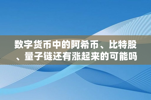 数字货币中的阿希币、比特股、量子链还有涨起来的可能吗？你怎么看,比特股**价格是多少钱