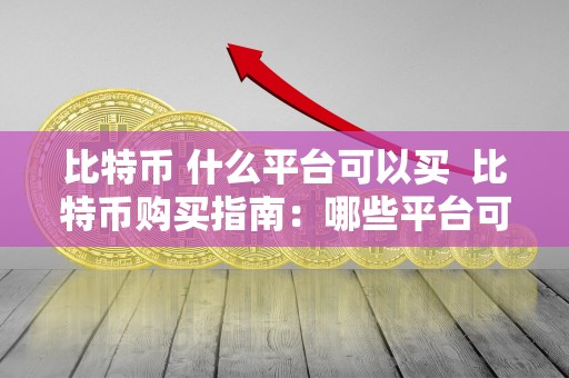 比特币 什么平台可以买 比特币购买指南:哪些平台可以买比特币? 比特币 什么平台可以买 比特币购买指南:哪些平台可以买比特币?
