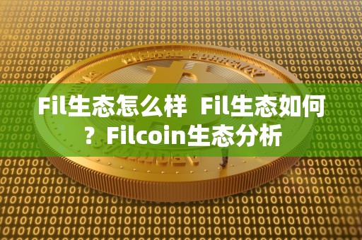 Fil生态怎么样 Fil生态如何?Filcoin生态分析 Fil生态怎么样 Fil生态如何?Filcoin生态分析