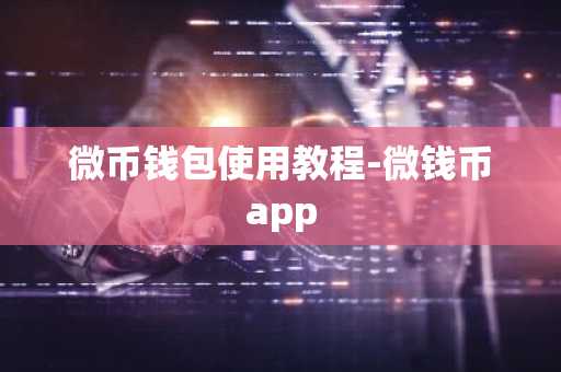 微币钱包使用教程-微钱币app
