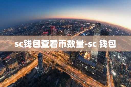 sc钱包查看币数量-sc 钱包
